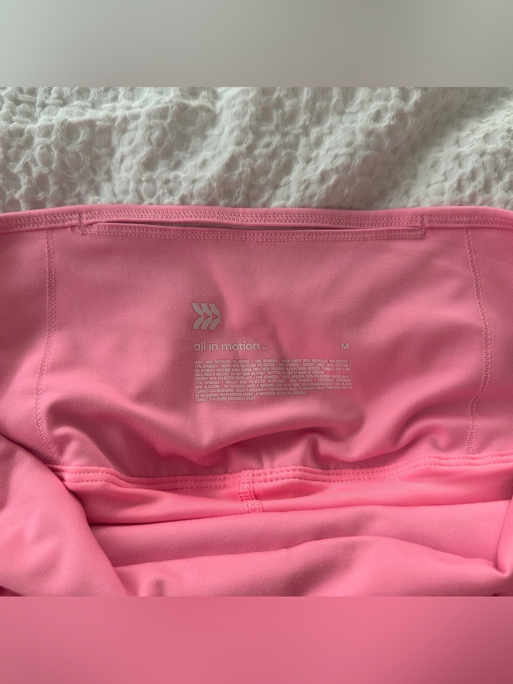 All in Motion - Pink Pleated Skort - Picture 3 of 4